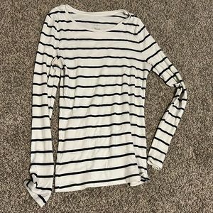 Black and white stripe long sleeve